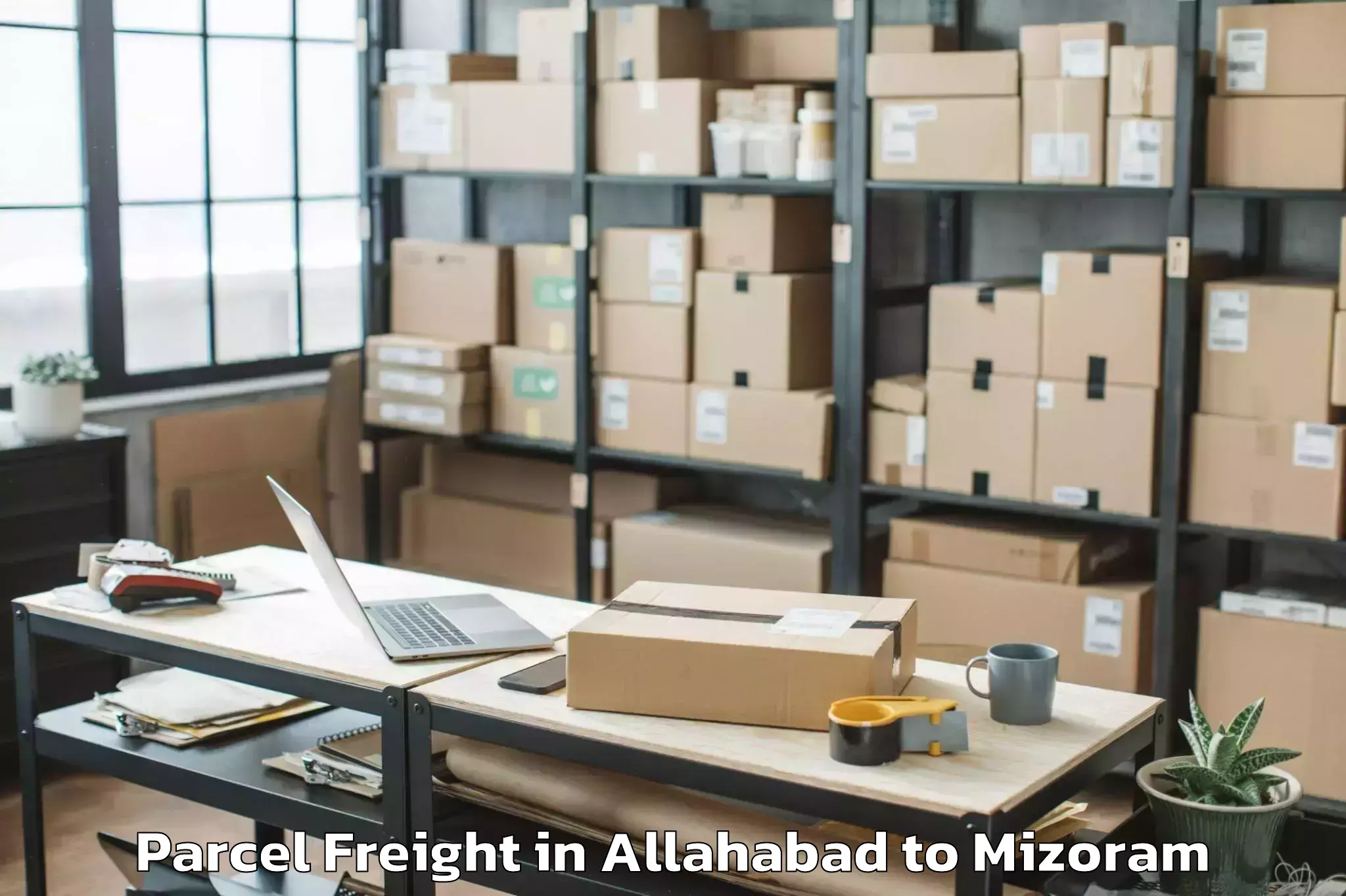 Leading Allahabad to Icfai University Mizoram Aizaw Parcel Freight Provider